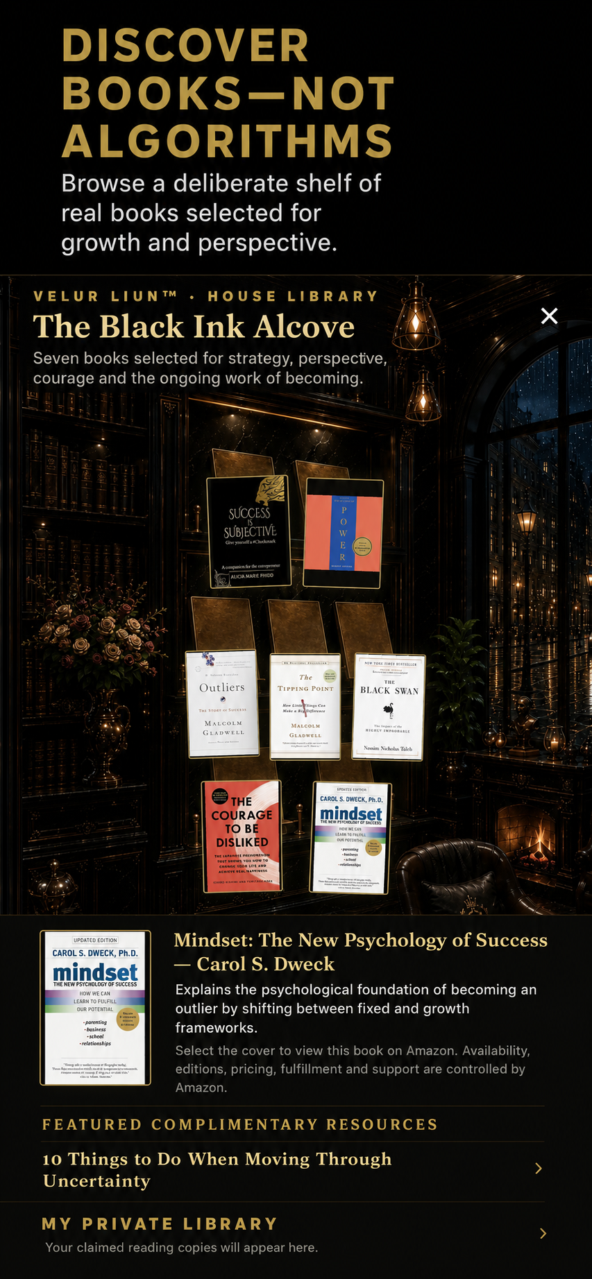 Discover books in The Black Ink Alcove