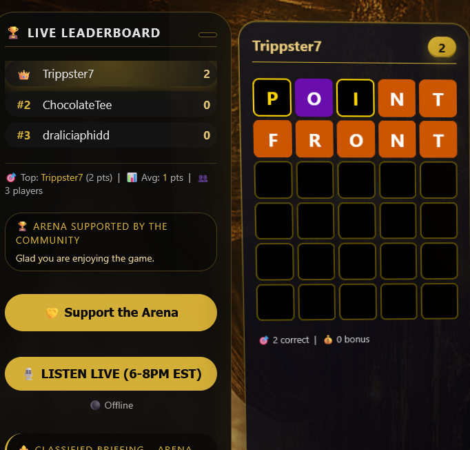 Audience choosing live caster